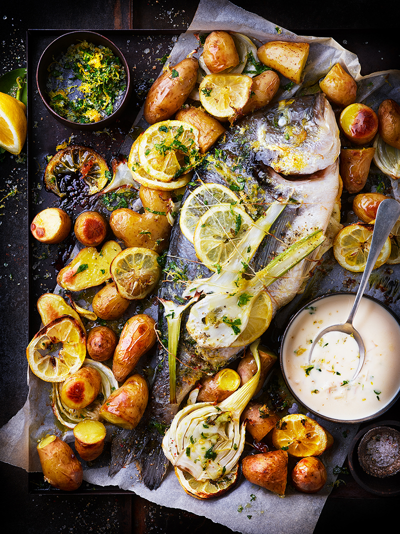 Daurades citron et sa sauce onctueuse