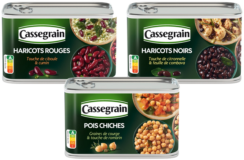 Haricots rouges, noirs - Pois Chiches Cassegrain