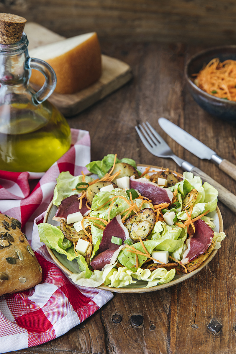 Salade landaise laitue & carottes râpées