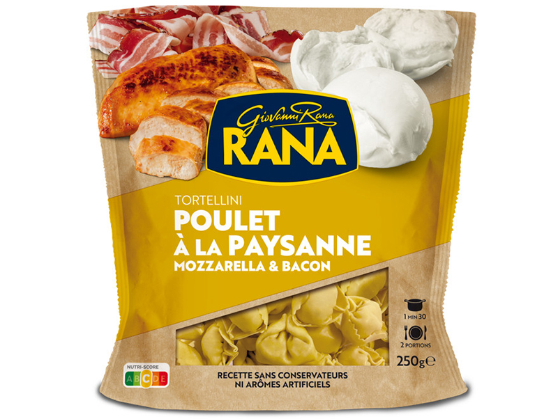 Giovanni Rana Tortellini Poulet Paysanne, Mozzarella Bacon 