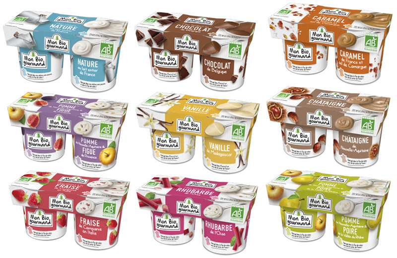 Yaourts Mon Bio gourmand,