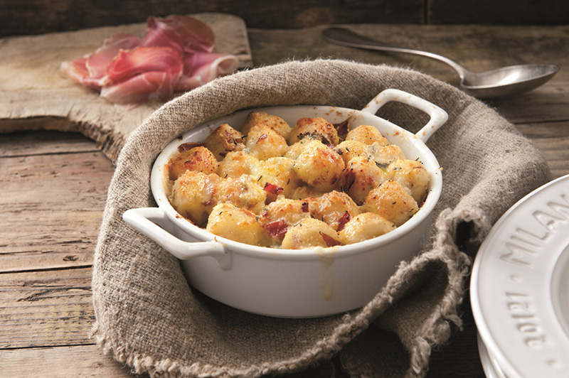 Gnocchi au Speck et Gorgonzola