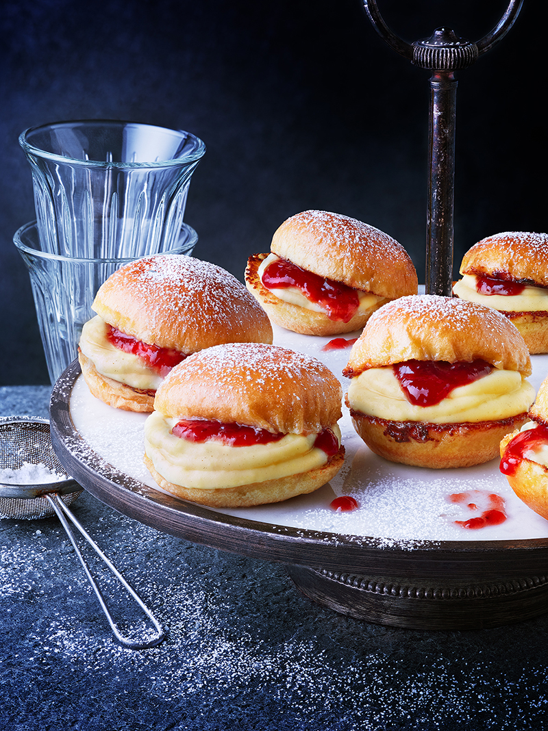 Mini burgers crème vanillée
