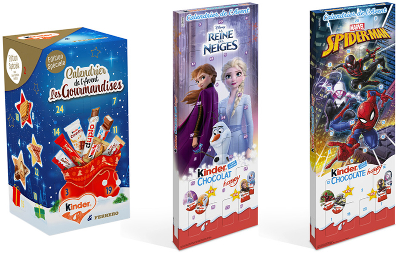 Calendriers de l’Avent Kinder