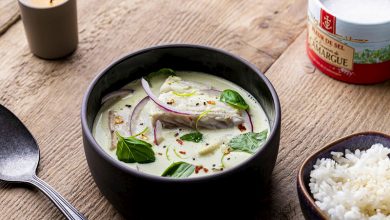 Cocotte de cabillaud lait de coco et gingembre