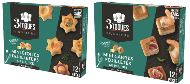 Mini Étoiles Carrés Feuilletées au beurre