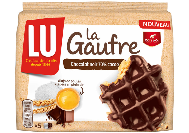 La Gaufre au chocolat noir LU