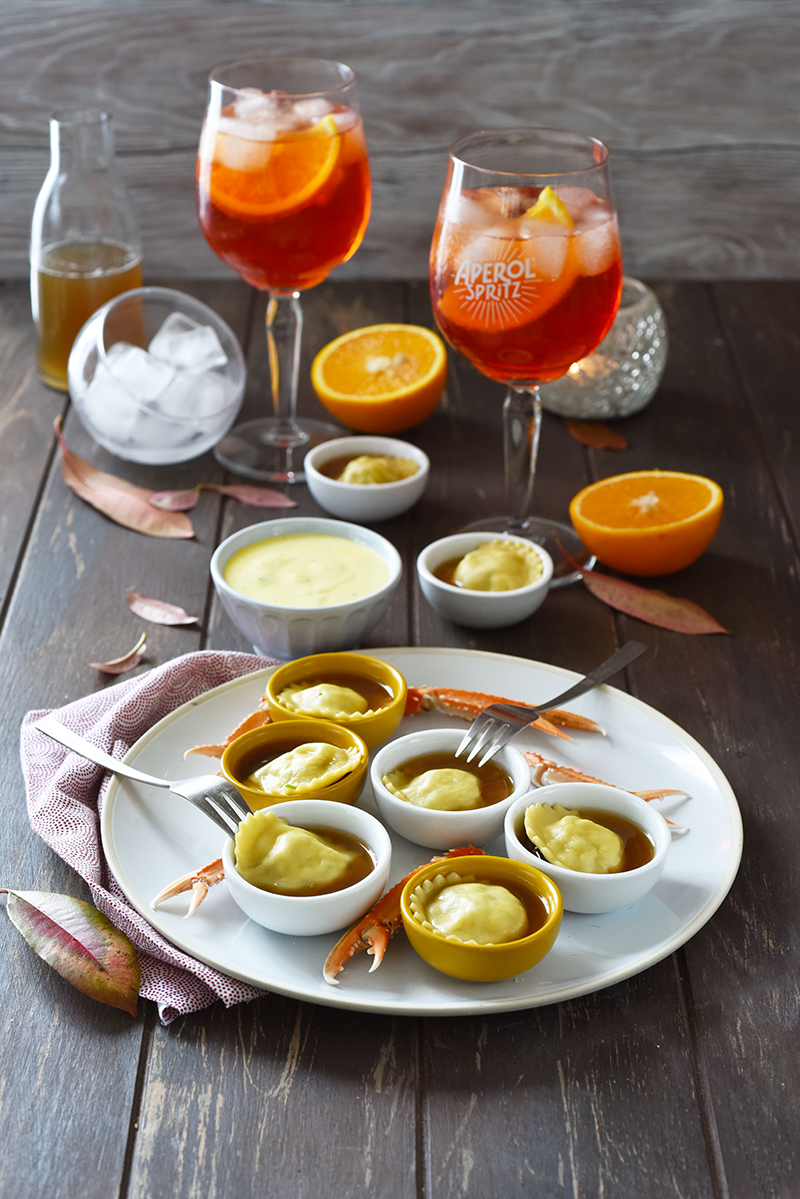 Raviolis aux langoustines