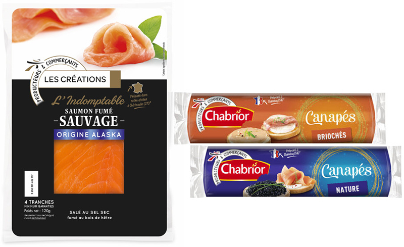 Saumon fumé Canapés Chabrior