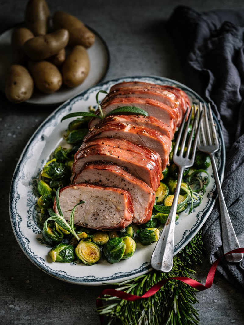 Blanc de dinde rôti au Jambon de Parme
