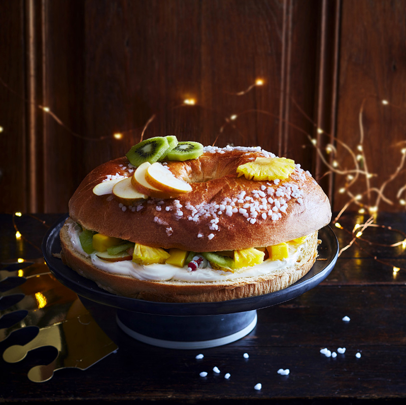 Couronne des rois aux fruits frais