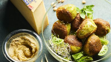 Falafels pois chiches fourrés au Gruyère AOP Suisse