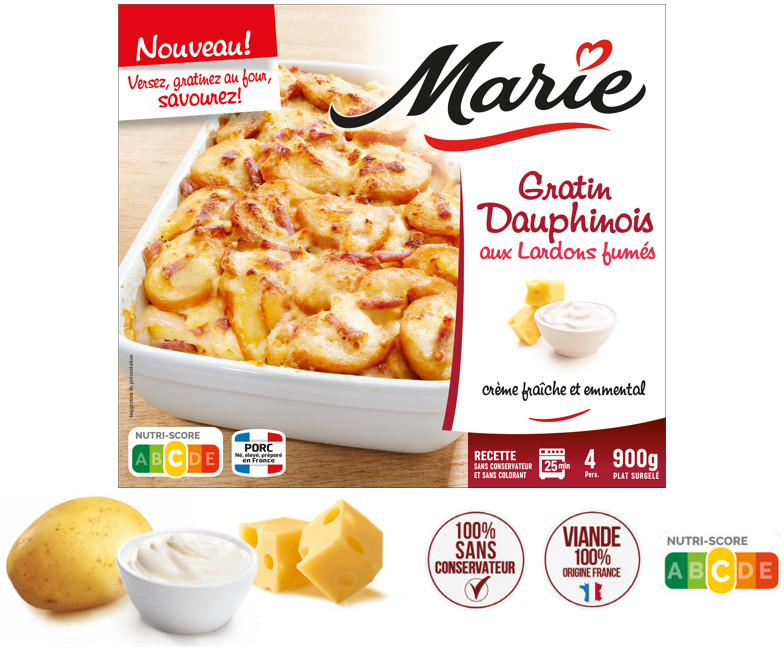 Gratin Dauphinois aux Lardons fumés