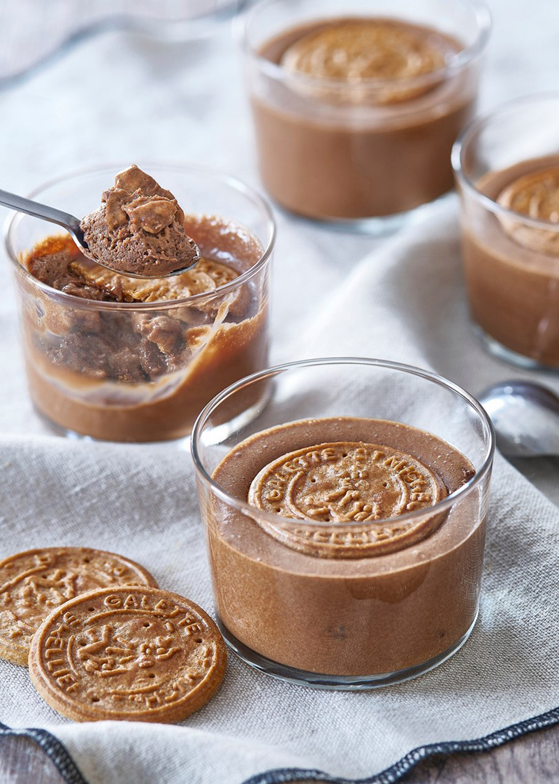 Mousse craquante chocolat spéculoos