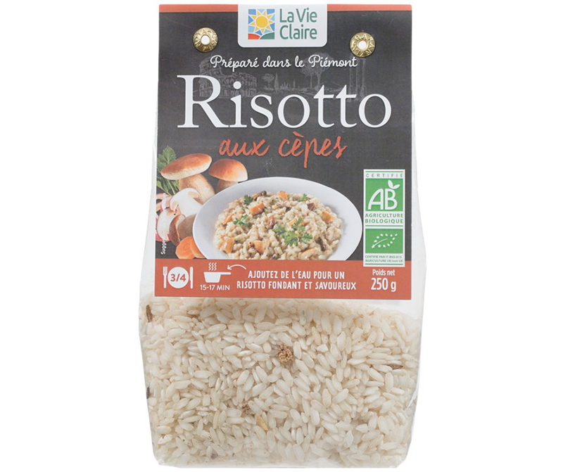 Risotto aux cèpes La Vie Claire