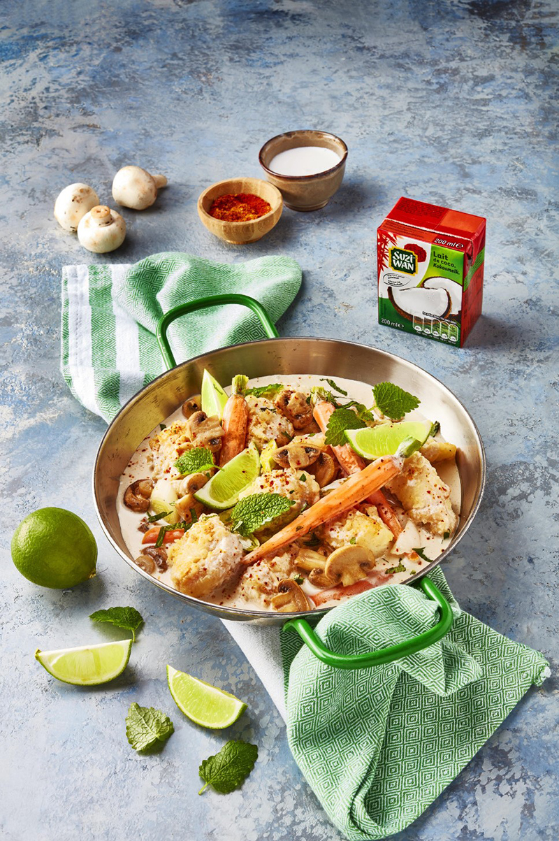 Blanquette de lotte lait de coco