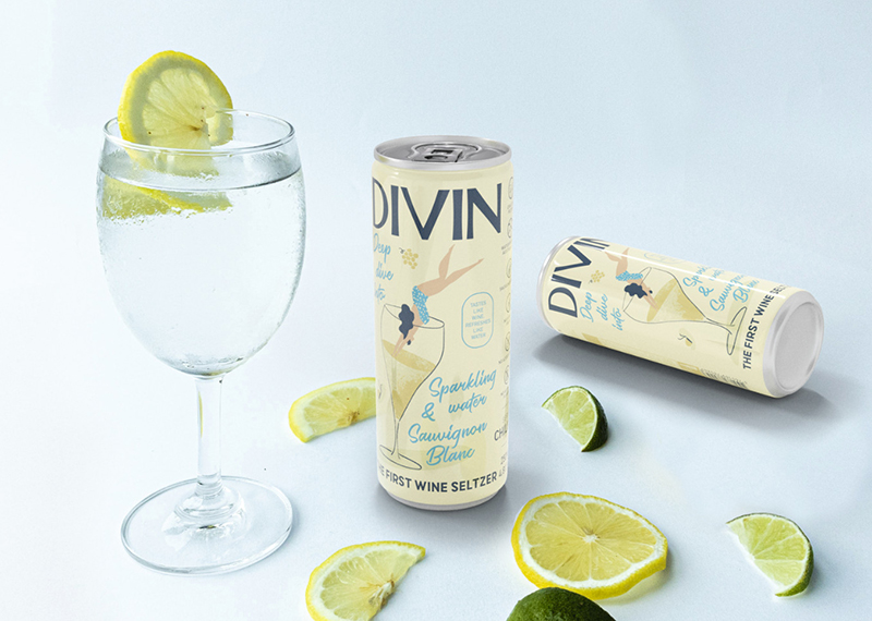 DIVIN, wine seltzer de Loire