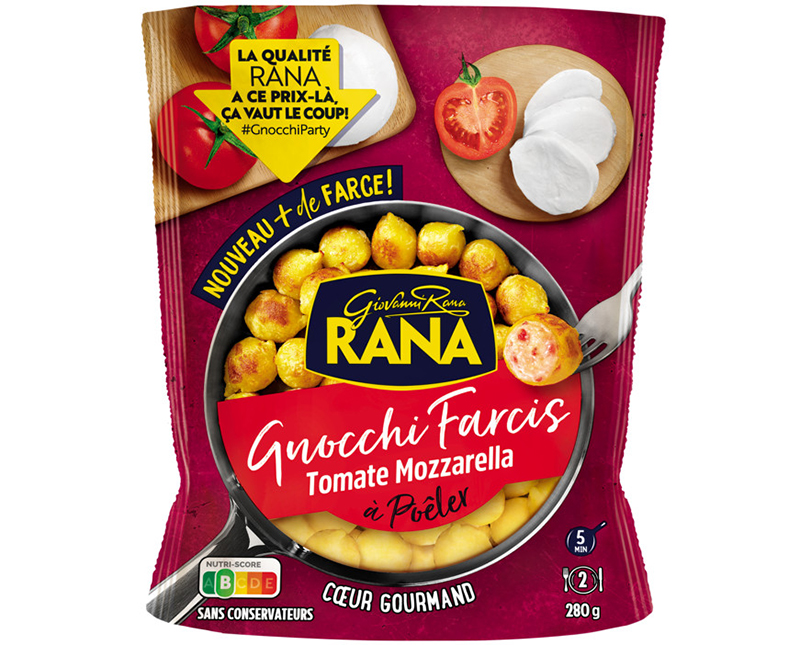 Giovanni Rana Gnocchi farcis à Poêler Tomate Mozzarella 