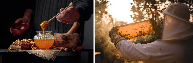 InterApi pot de Miel et apiculteur
