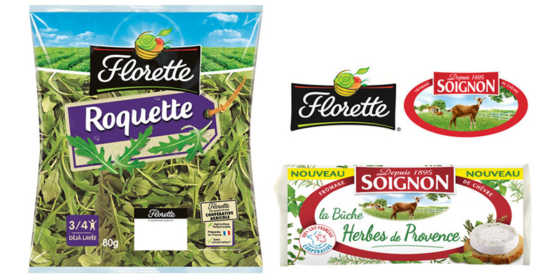Roquette Florette - Bûche de chèvre Soignon