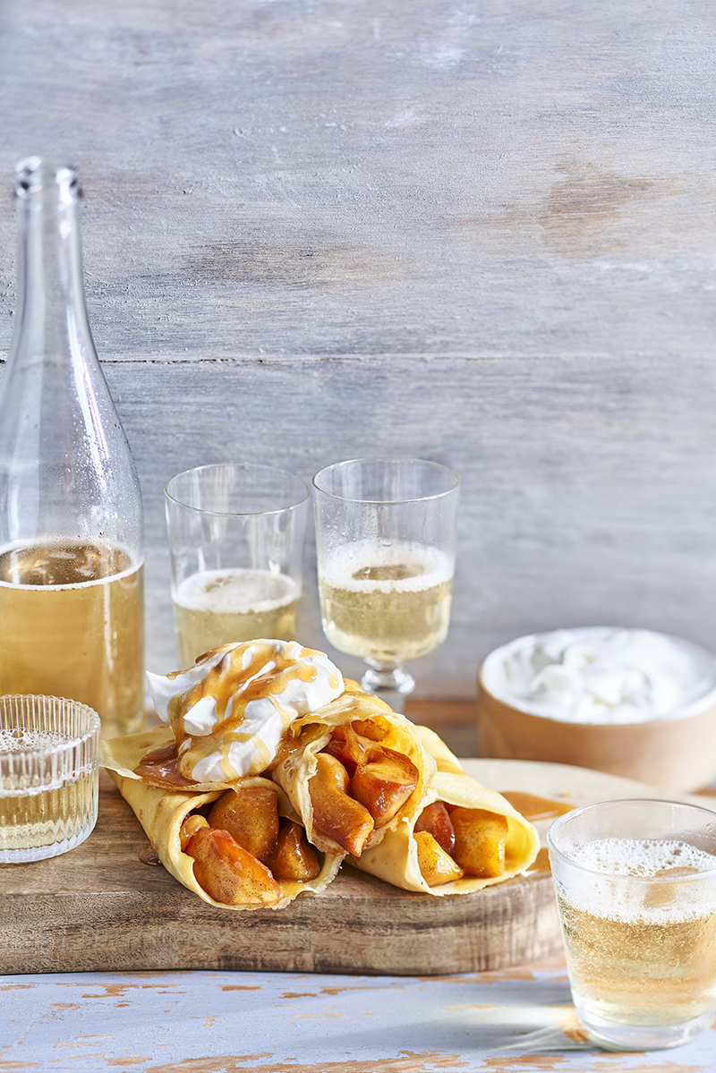 Crêpes tatin chantilly