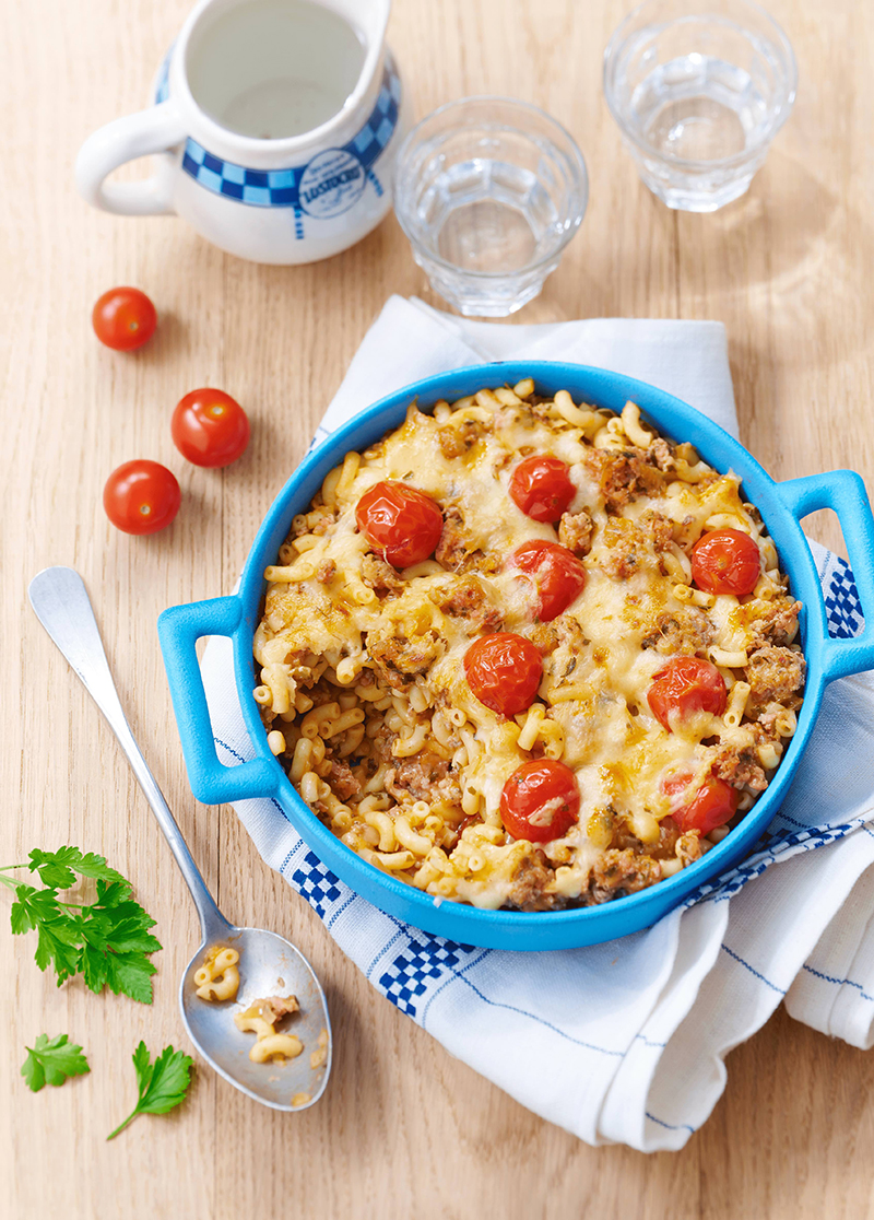 Gratin aux coquillettes du dimanche soir
