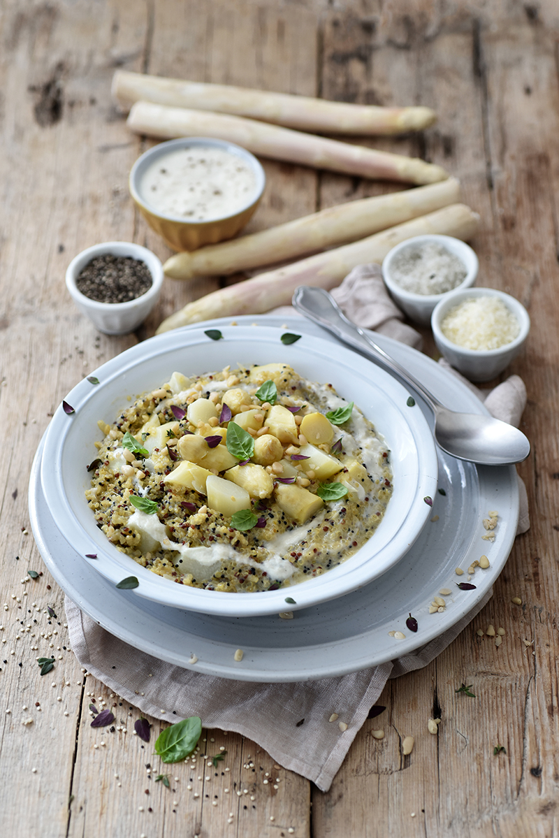 Risotto quinoa Asperges des Sables des Landes IGP