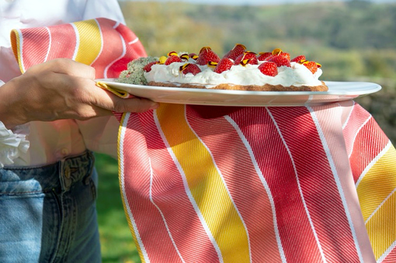Tissage de Luz Tabliers en métis coton et lin 