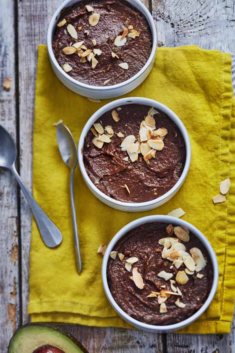 Crème d’avocat cacao et amandes 