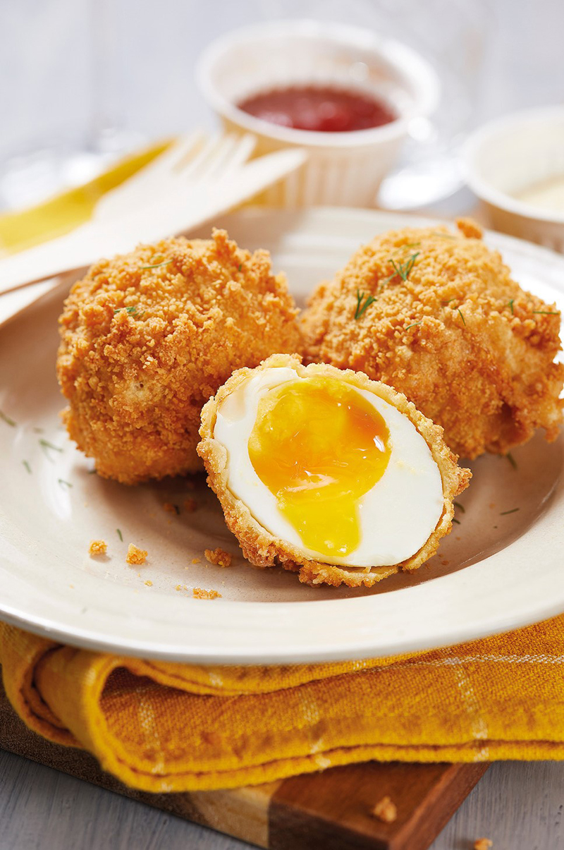 Les œufs mollets frits