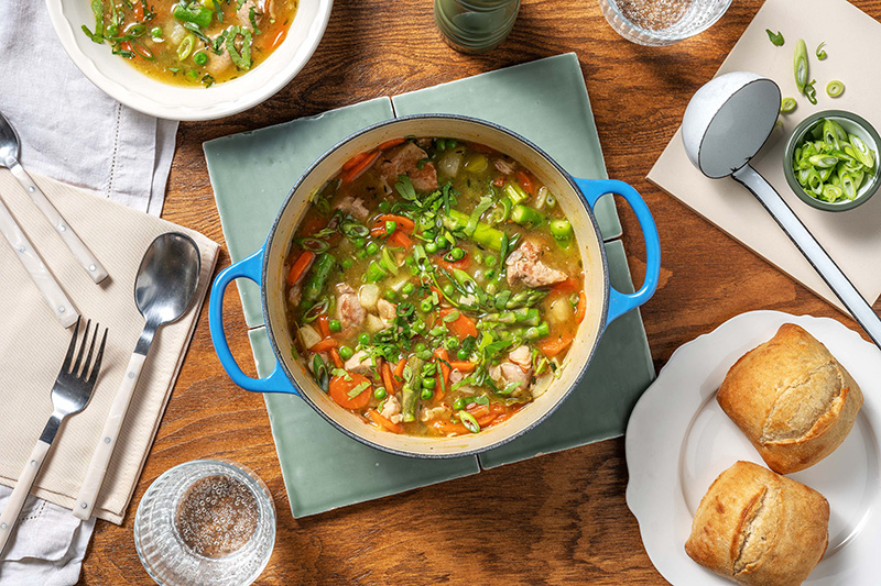 Navarin de veau printanier asperges