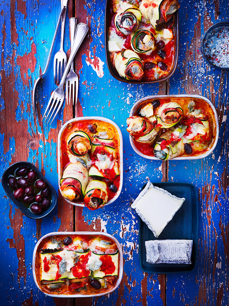 Petits gratins de courgette au Valençay 