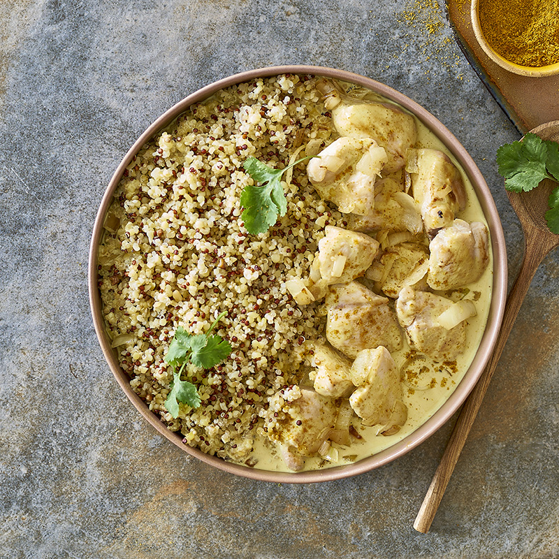 Quinoa Gourmand poulet sauce curry