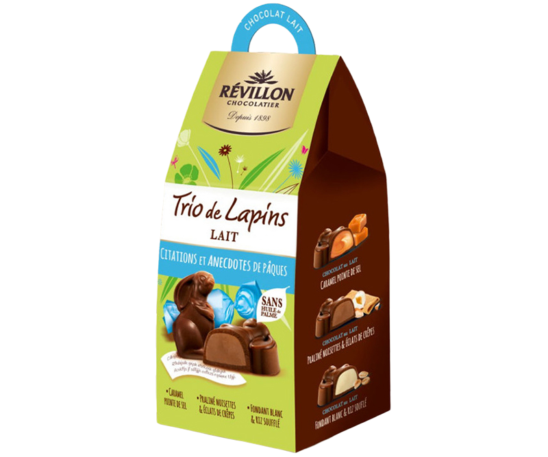 Le trio de Petits Lapins Lait Révillon