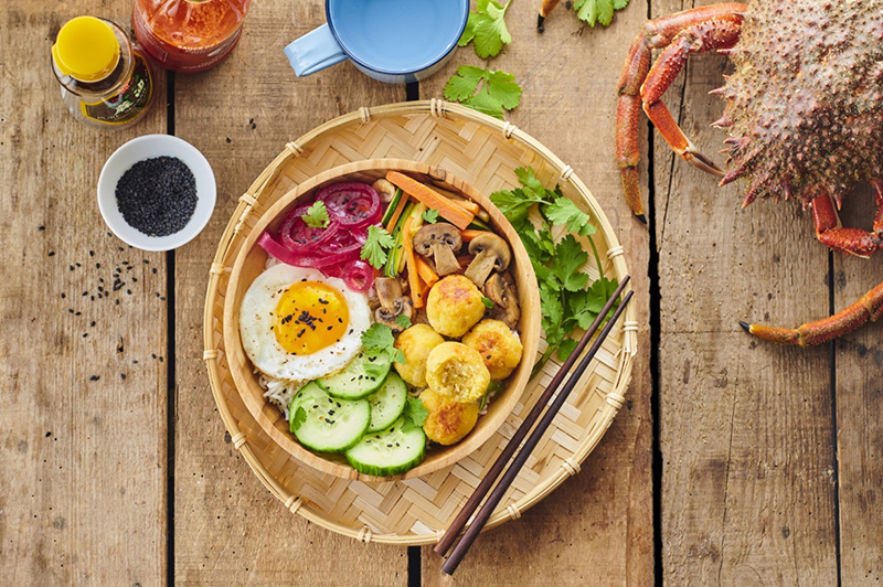 Bibimbap d’araignée de mer