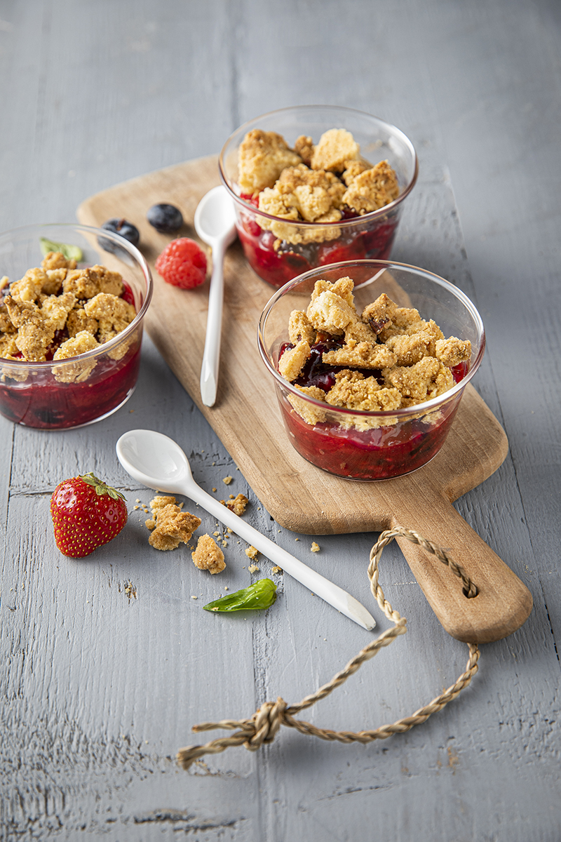 Crumble fruits rouges