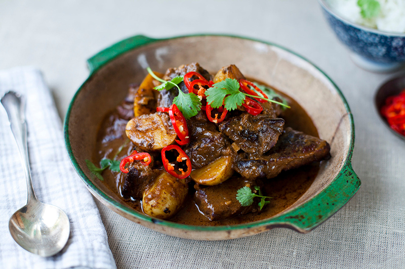 Curry de bœuf Massaman pommes de terre