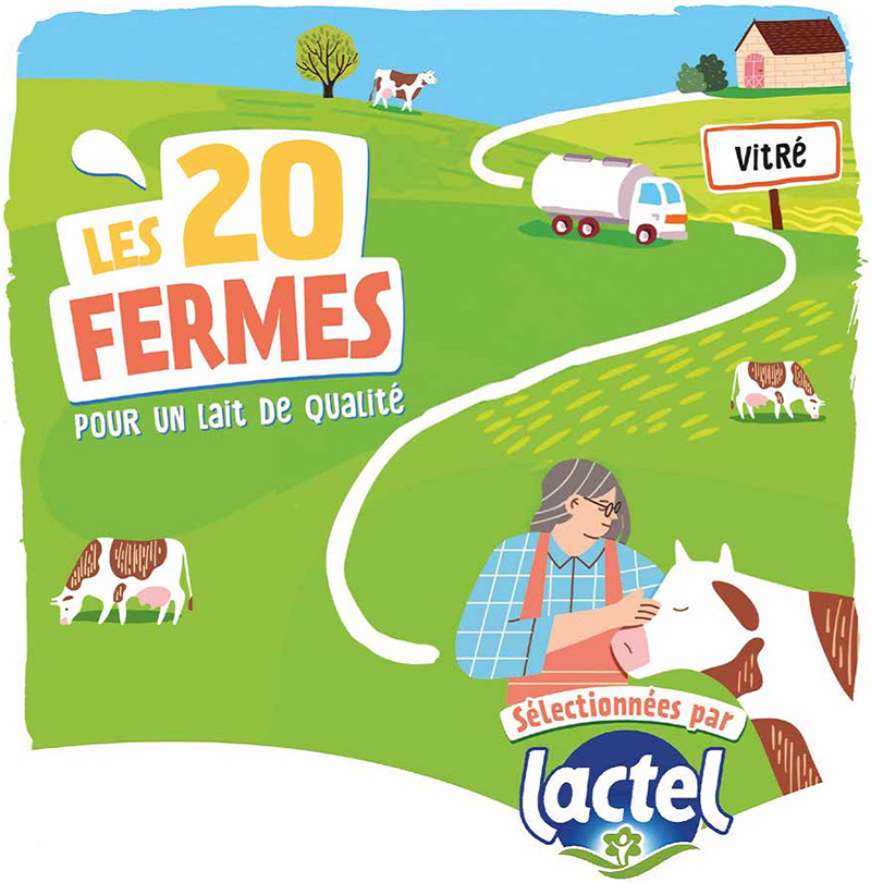 Lactel, les 20 Fermes