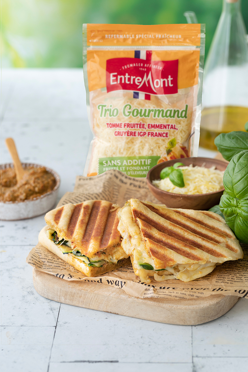 Panini pesto rouge, courgettes Trio Gourmand Entremont