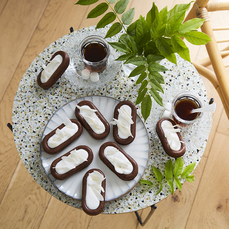 Savarin au chocolat crème de coco