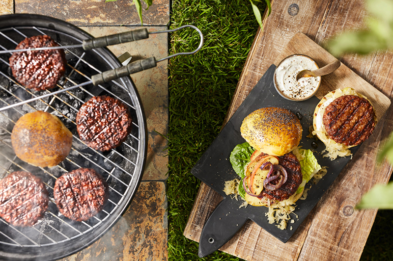 Burger végétal au BBQ