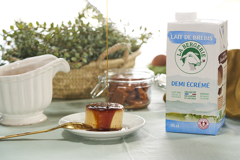Crème caramel Lait de Brebis