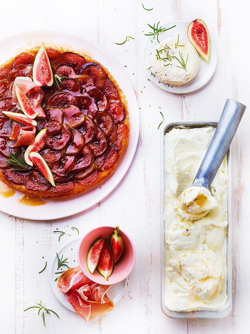 Tatin figues  jambon cru, glace au Saint-Marcellin 