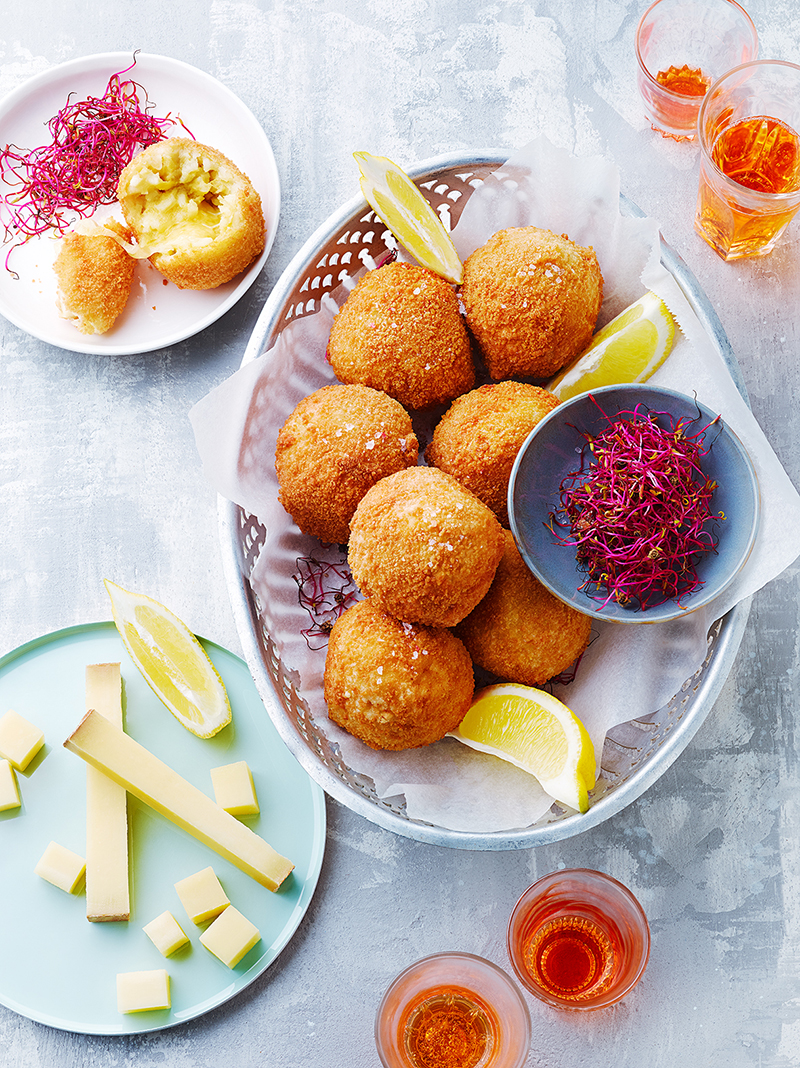 Croquettes de risotto artichauts et Comté