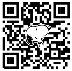 evian x Snoopy QR code