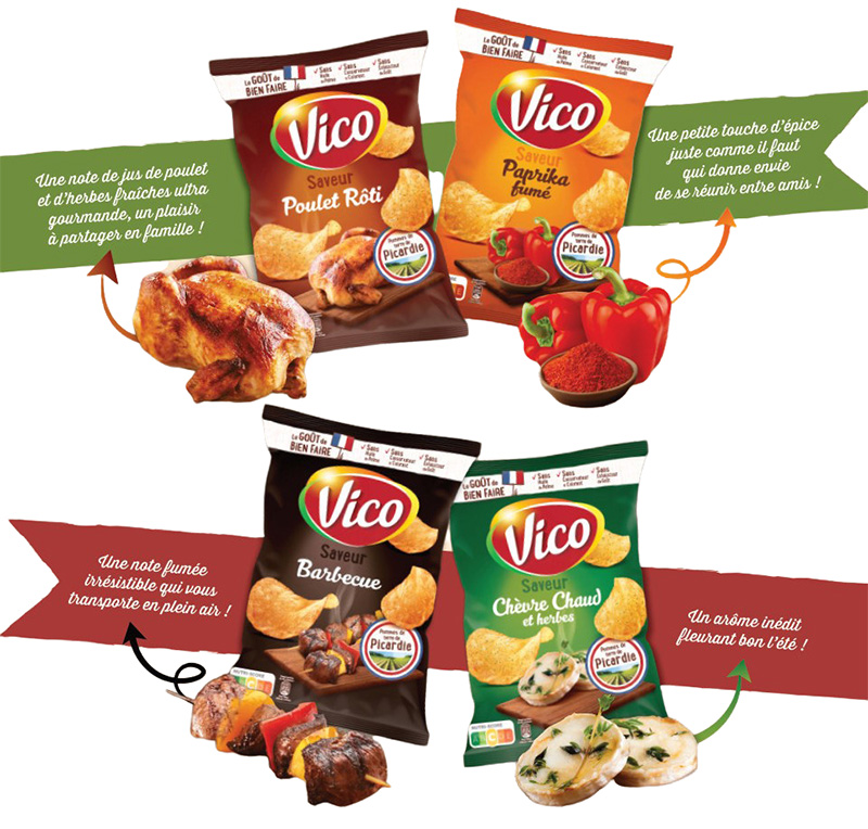 Gamme chips aromatisées