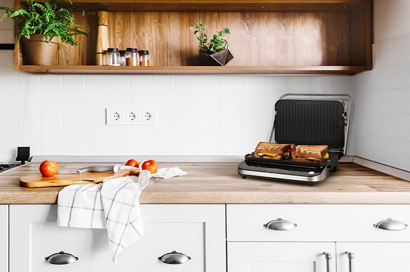 Grille viande 3-en-1 plancha, grill & gaufres de Schneider