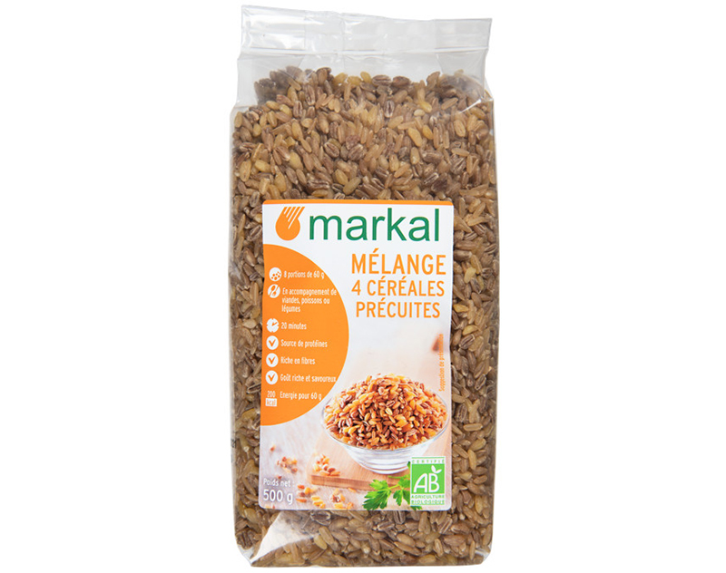 Mélange 4 céréales précuites Bio