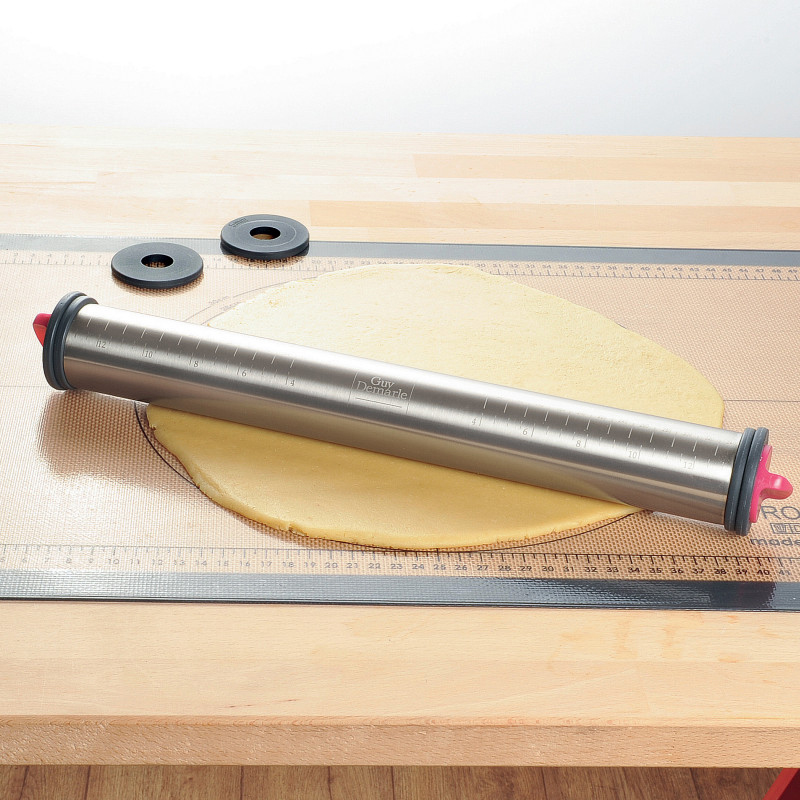 Rouleau à pâtisserie en inox