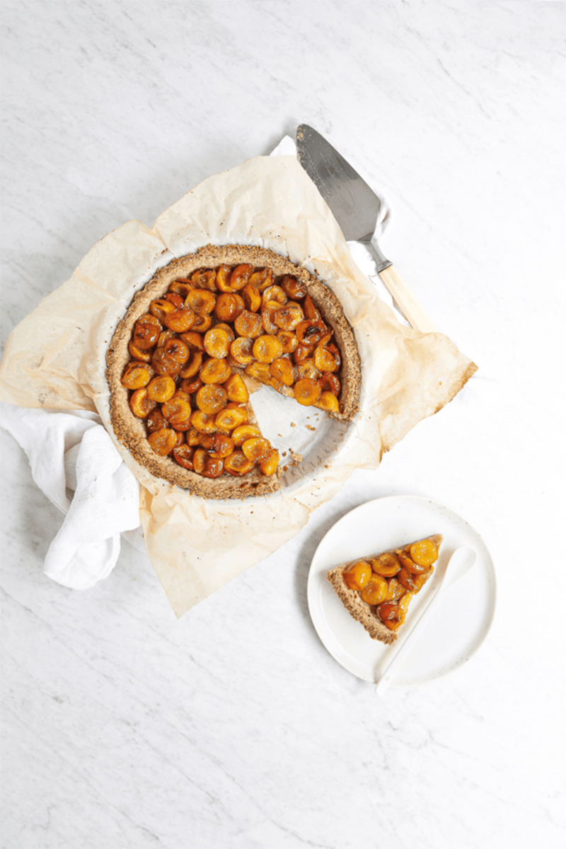 Tarte aux mirabelles et sarrasin